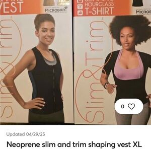 Black Neoprene Slimming Vest XL